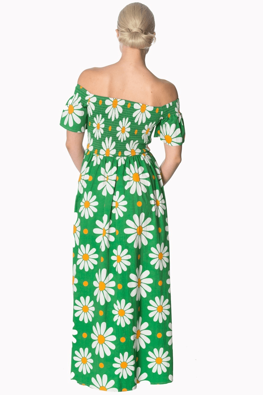 Bettylicious Retro Crazy Daisy Plus Size Maxi Dress