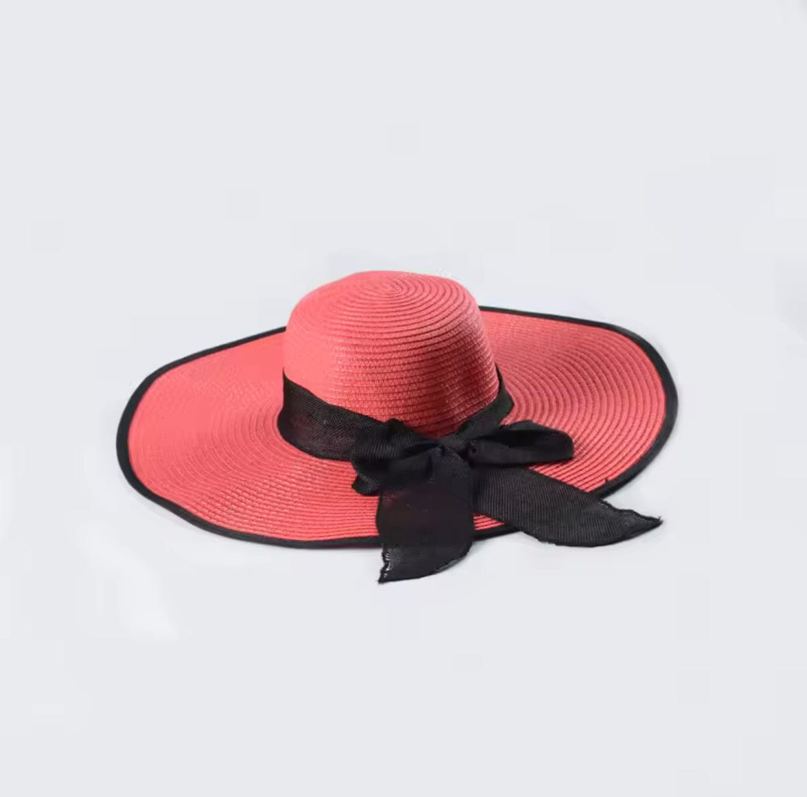 Bettylicious Retro Hat Red Hat with Black Bow