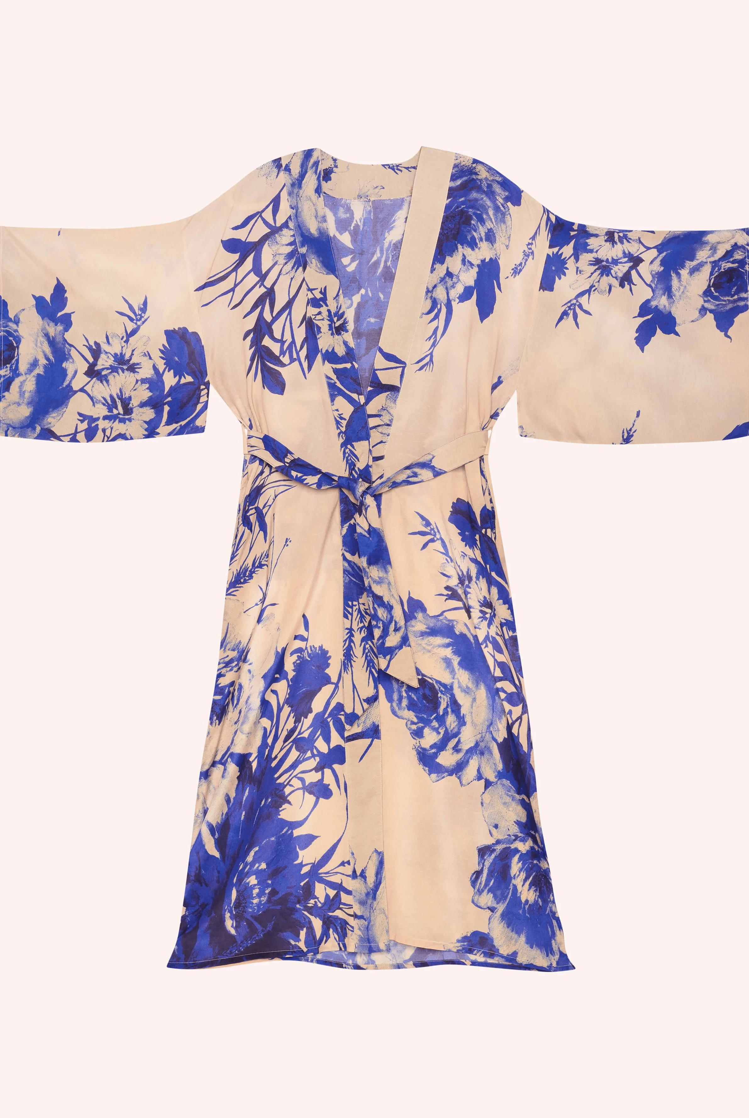 BettyliciousUK Clothing Kimono Gown - China Blue Blooms