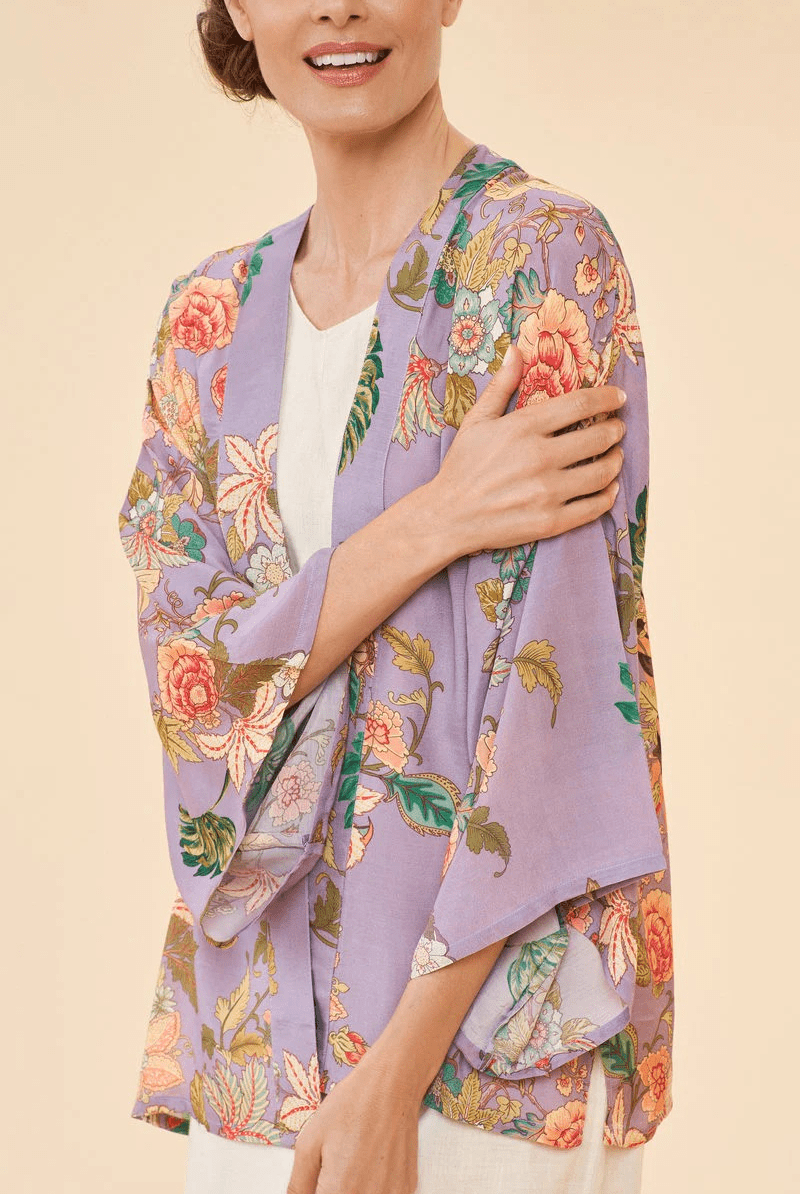 BettyliciousUK Clothing Prancing Tiger Kimono Jacket by Powder