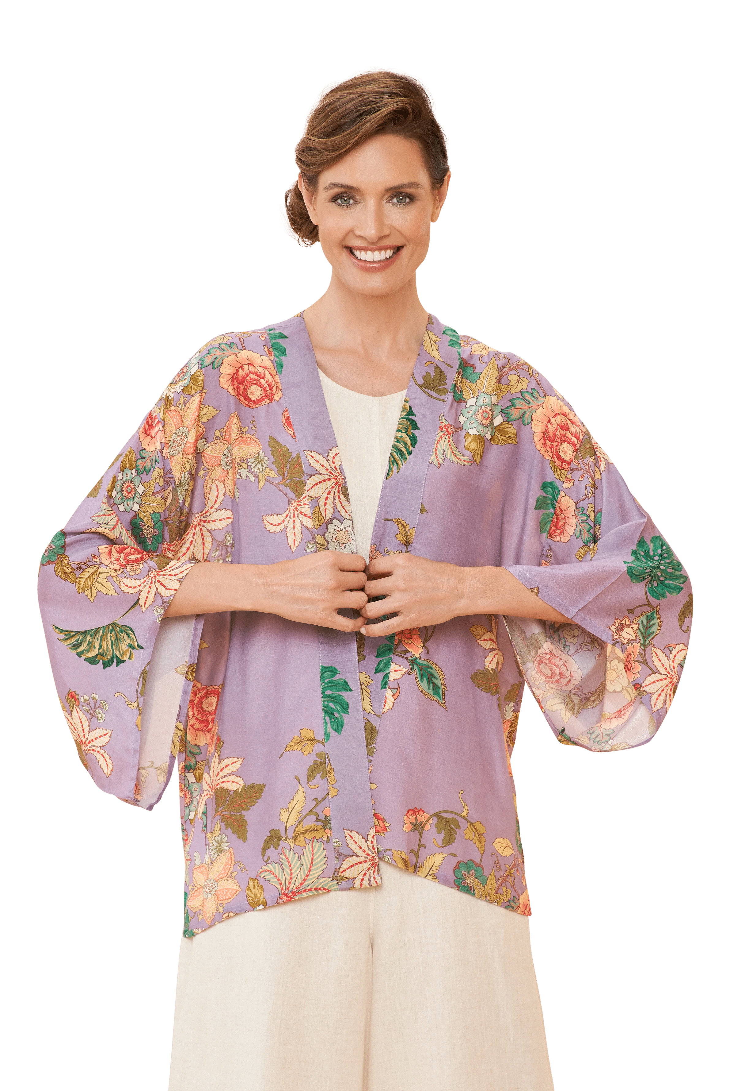 BettyliciousUK Clothing Prancing Tiger Kimono Jacket by Powder