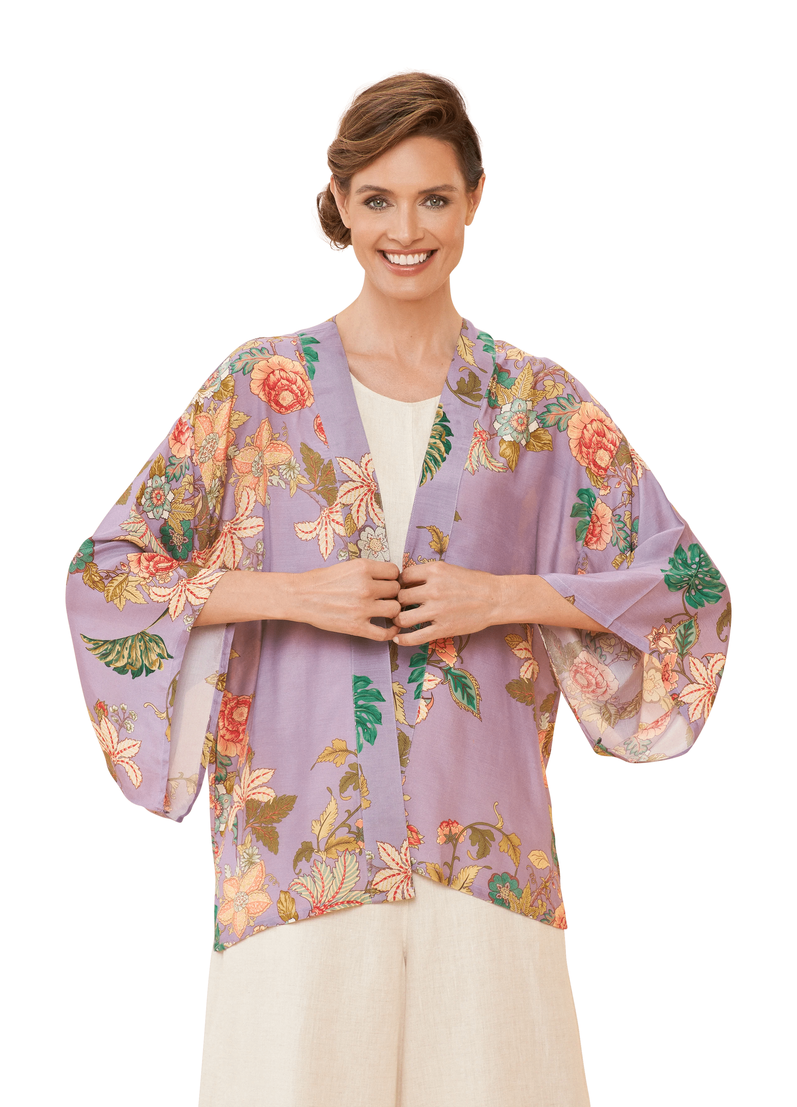 BettyliciousUK Clothing Prancing Tiger Kimono Jacket by Powder