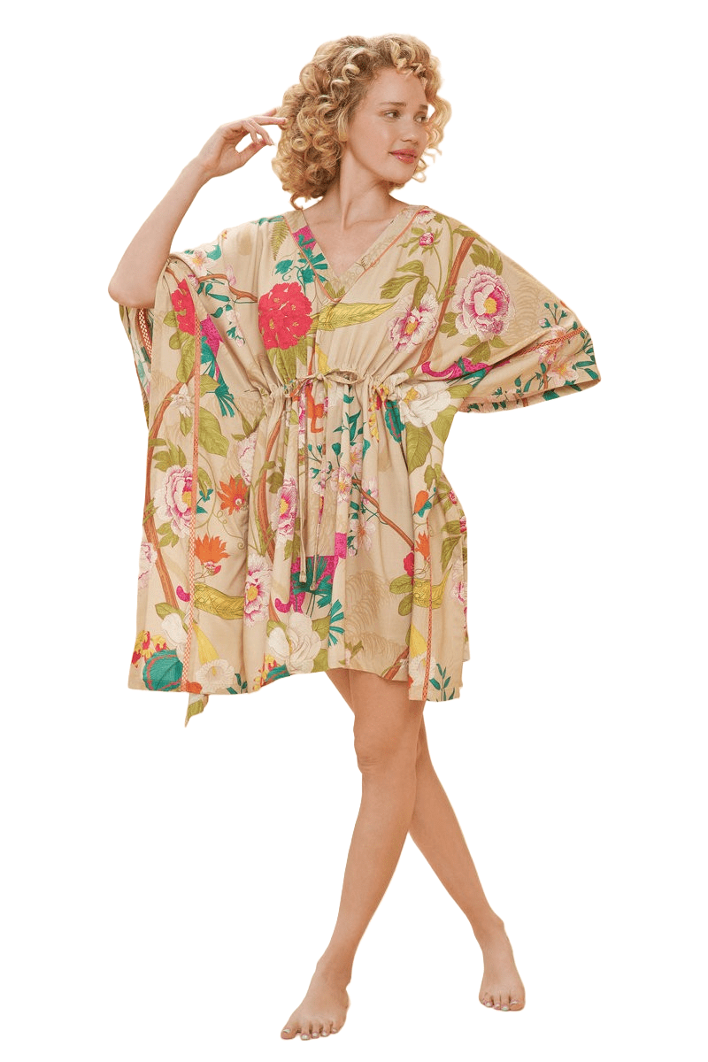 BettyliciousUK Clothing Vintage Style Beach Cover Up - Secret Paradise Aqua by Powder UK (Copy)