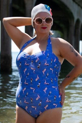 BettyliciousUK Swimsuit Banned Apparel Dive in Halterneck Swimsuit