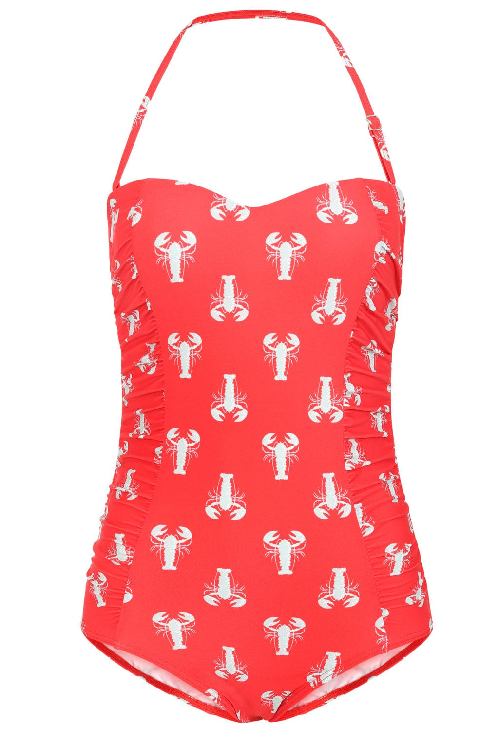 BettyliciousUK Swimsuit Banned Apparel Red Lobster Print Swimsuit