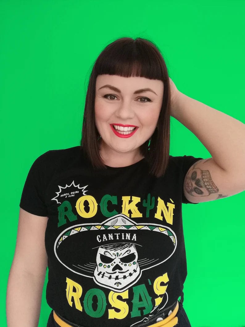 BettyliciousUK T Shirt Larryette Rockin Rosa T shirt