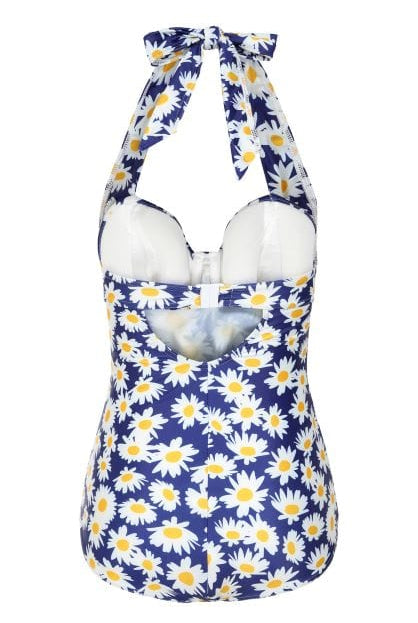 BettyliciousUK Underwired Swimsuits Bettylicious ECO Underwired Swimsuit Daisy Print in Navy
