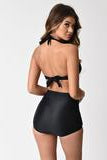 BettyliciousUK Unique Vintage All Black Monroe Bikini Top