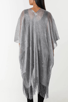 Bettylicious Retro  Clothing Lurex Knit Fringe Hem Kaftan