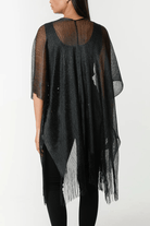 Bettylicious Retro  Clothing Lurex Knit Fringe Hem Kaftan