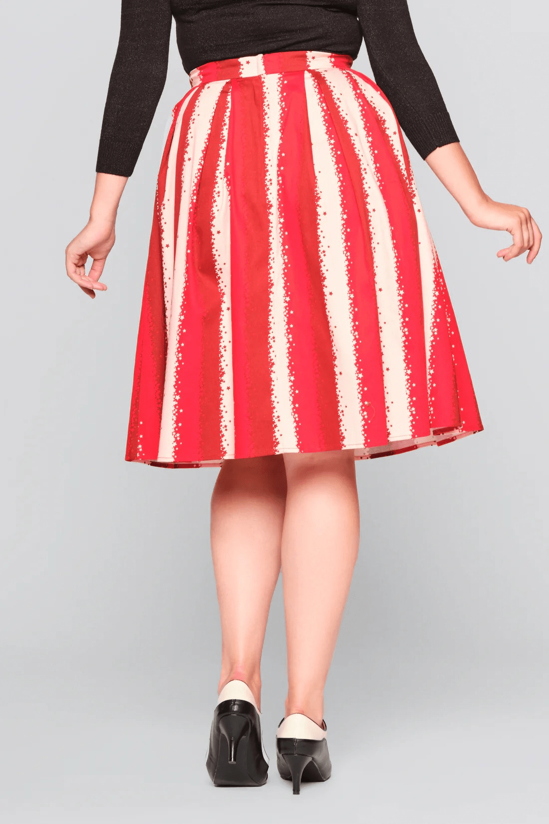 Bettylicious Retro  Clothing Marilu Stardust Stripe Swing Skirt