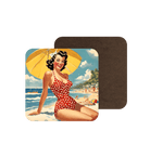 Bettylicious Retro Ltd Coaster White / 9cm x 9cm Pin up Girl 2 Coaster
