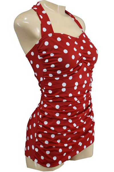 Bettylicious Retro  Swimsuit Red Polka Dot Vintage style Swimsuit