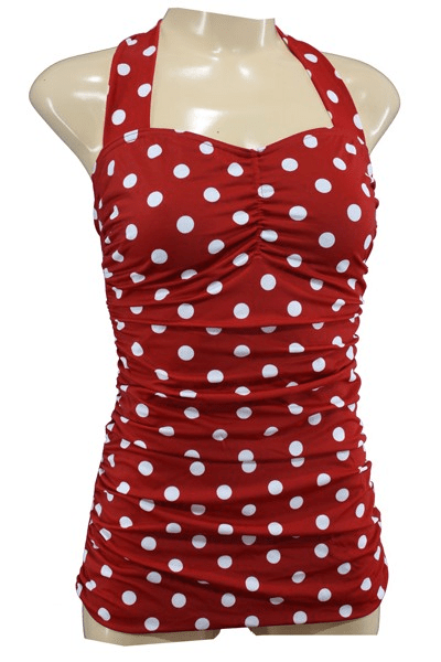 Bettylicious Retro  Swimsuit Red Polka Dot Vintage style Swimsuit