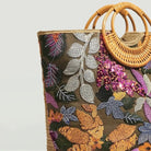 BettyliciousUK Bags Sequin Flower Top Handle Vintage Style Tropical Bag