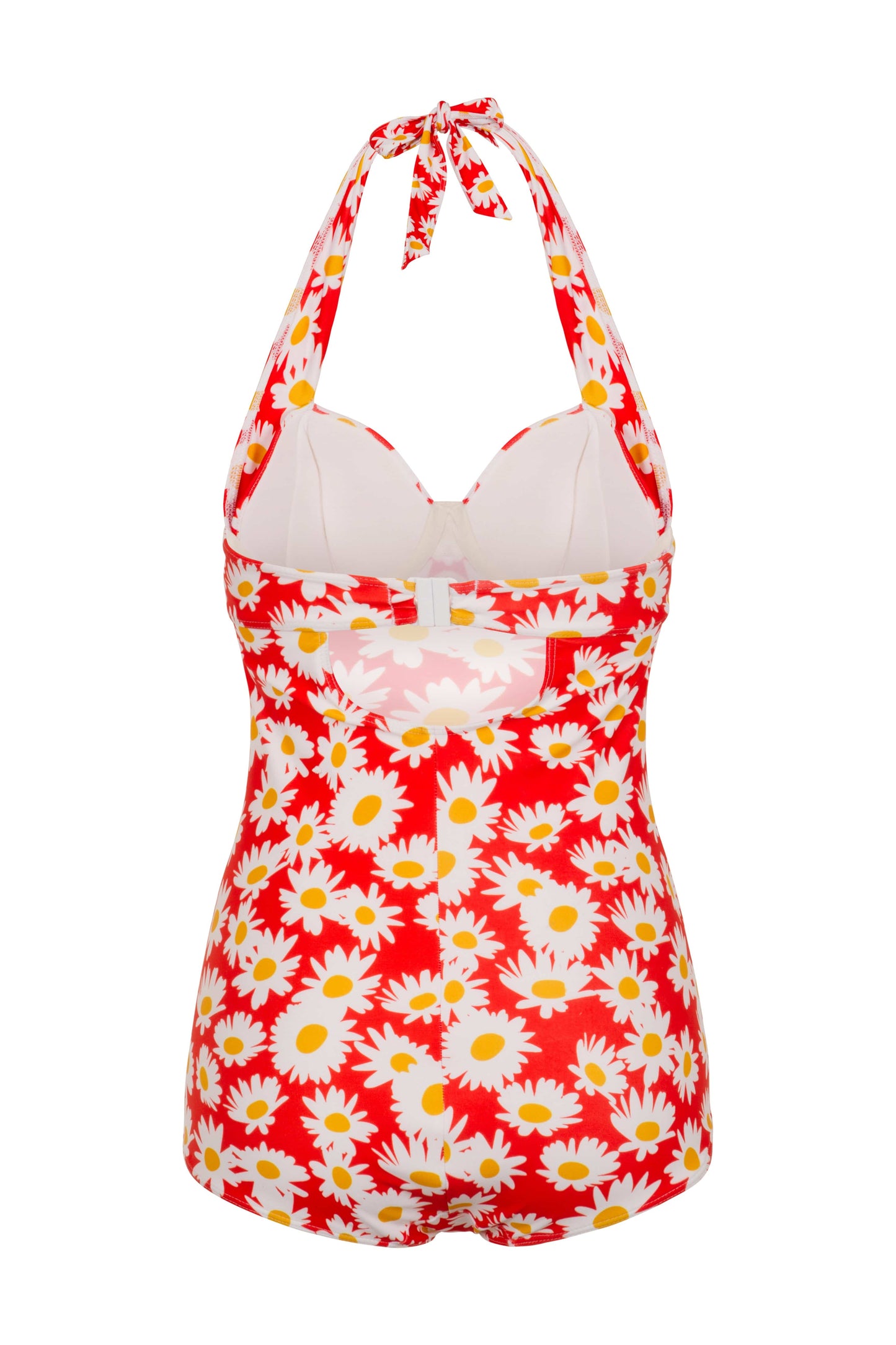 Bettylicious ECO Underwired Vintage Style with Daisy Print in Red Swim ...