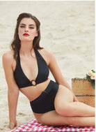 BettyliciousUK Bikini Bottoms Bettie Page Eco Black Bikini Brief