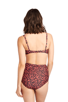 BettyliciousUK Bikini Set Red Leopard Print High Waisted Bikini SET by Marina West Swim