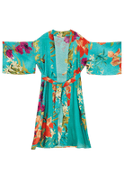 BettyliciousUK Clothing Hummingbird at Dusk Kimono Gown by Powder