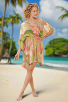 BettyliciousUK Clothing Vintage Style Beach Cover Up - Delicate Tropical, Candy by Powder