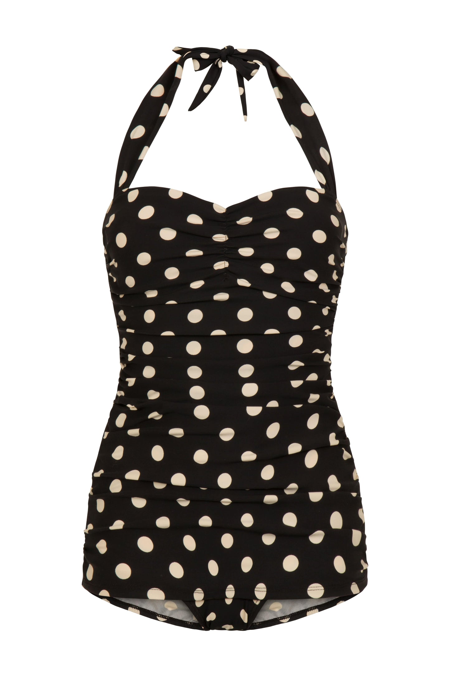 BettyliciousUK Esther Williams 1950's Retro Vintage Swimsuit with Black and White Polka Dots