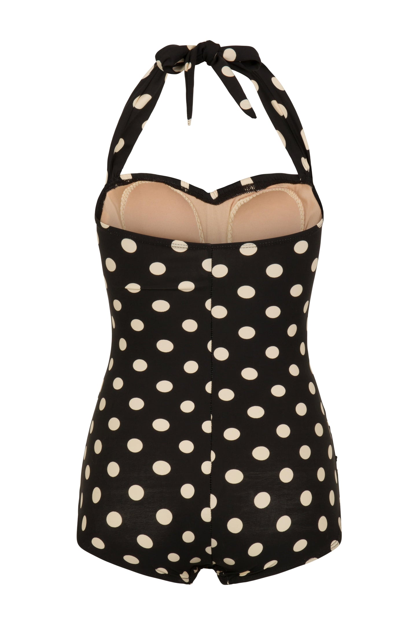 BettyliciousUK Esther Williams 1950's Retro Vintage Swimsuit with Black and White Polka Dots