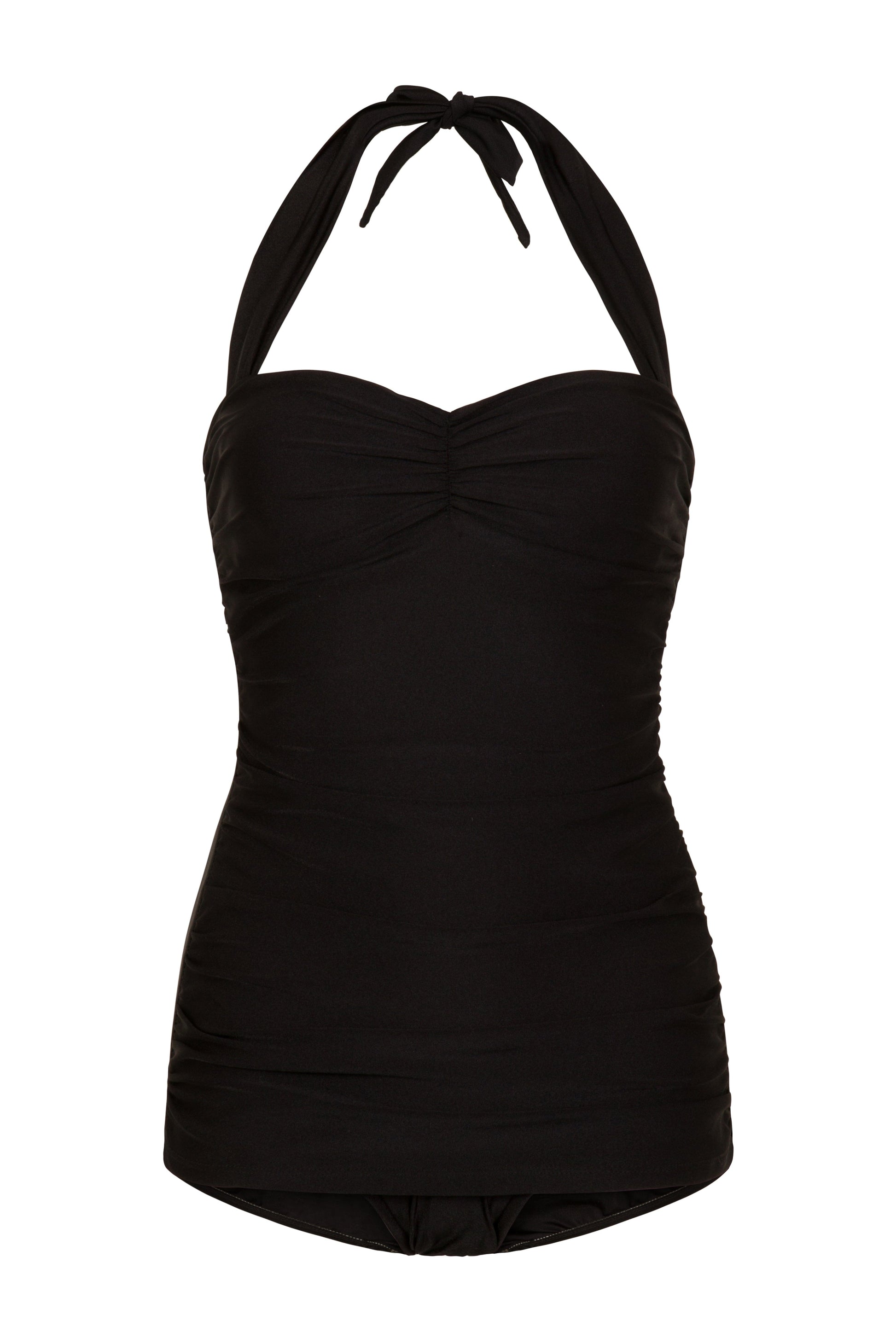 BettyliciousUK Esther Williams Black 1950's Style Swimsuit with Tummy Control