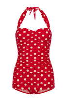 BettyliciousUK Esther Williams Red/White Polka Dot 1950's Style Swimsuit