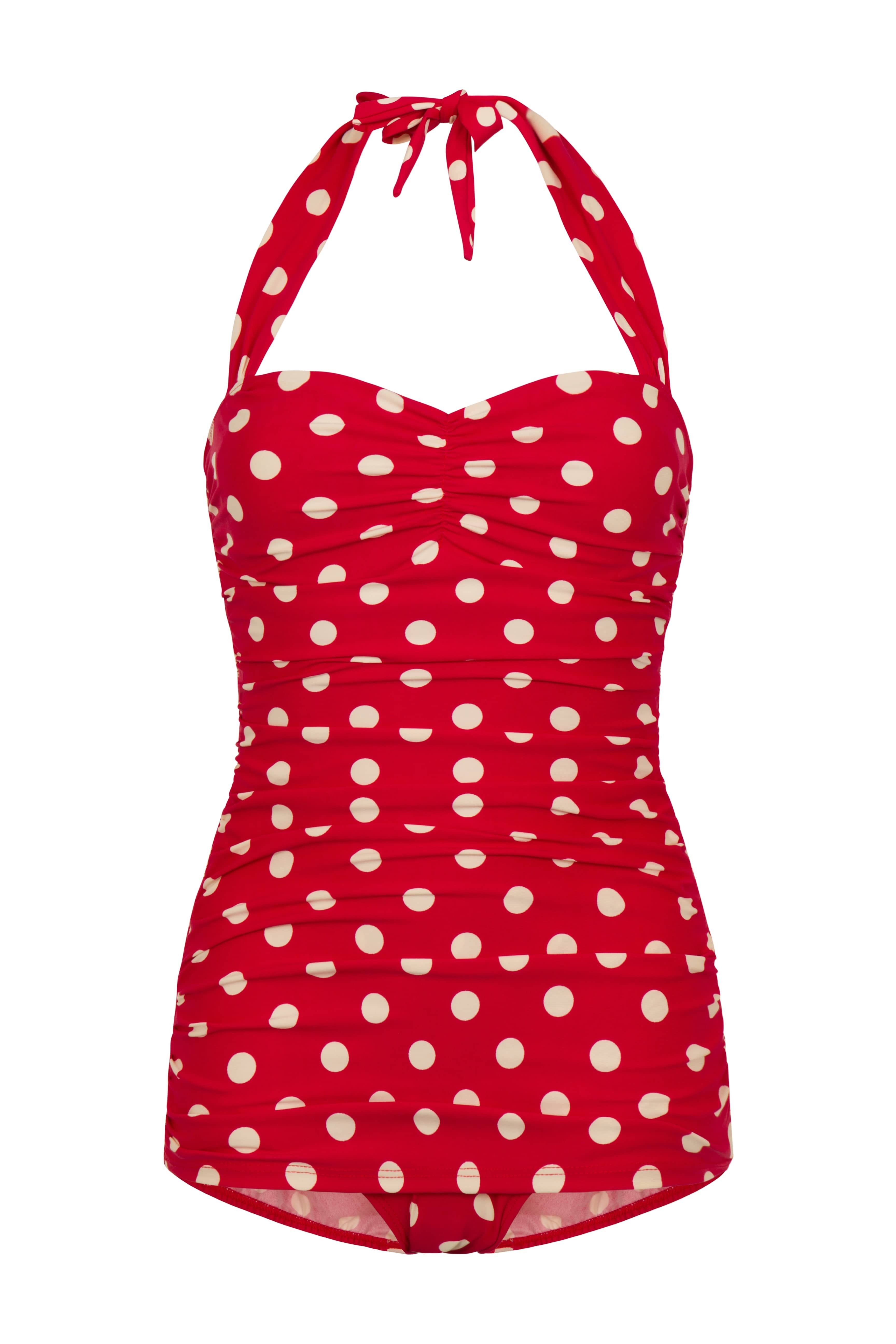 BettyliciousUK Esther Williams Red/White Polka Dot 1950's Style Swimsuit
