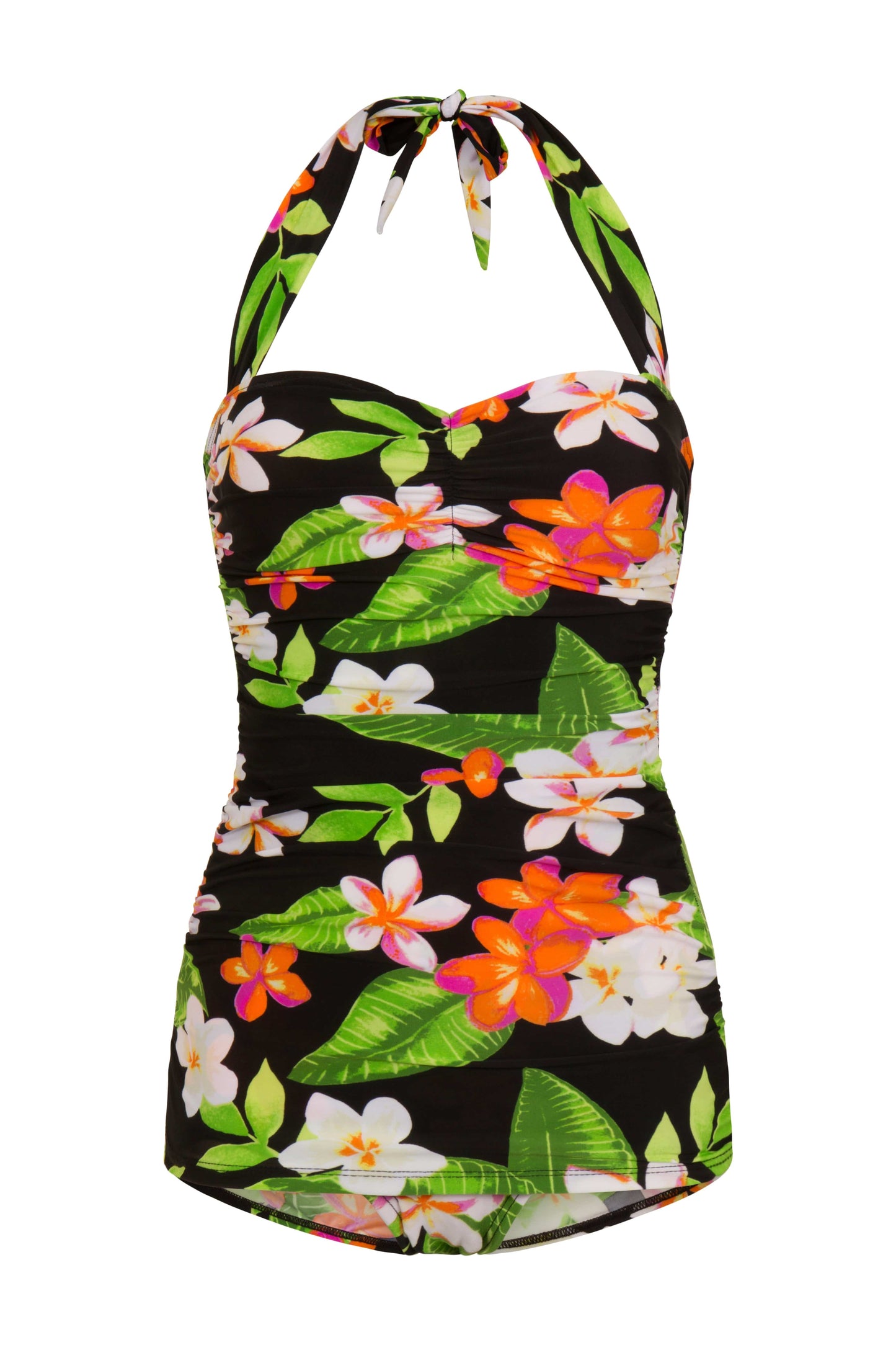 BettyliciousUK Esther Williams Tropical Flower Print Vintage Swimsuit with Tummy Control