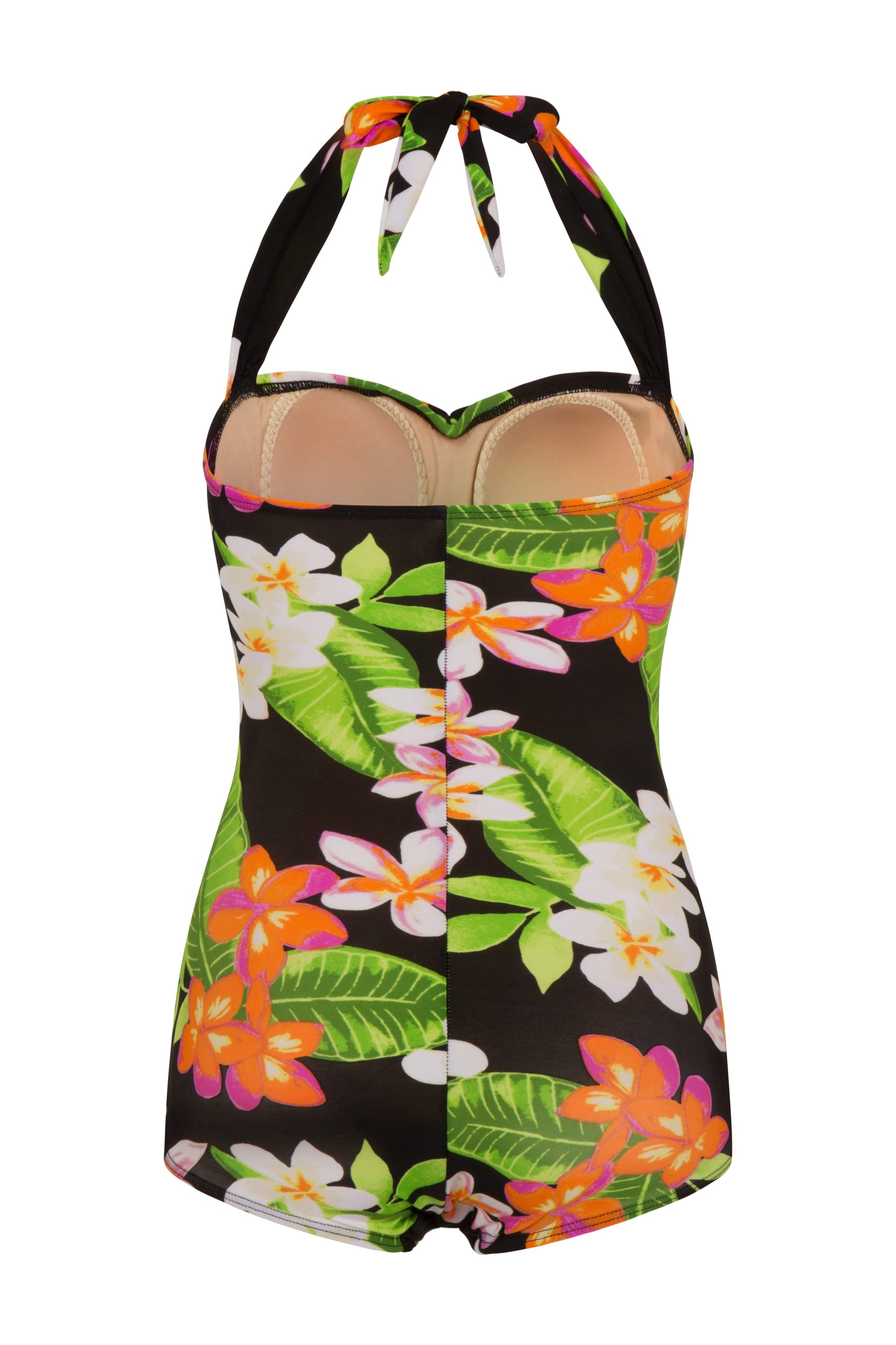 BettyliciousUK Esther Williams Tropical Flower Print Vintage Swimsuit with Tummy Control