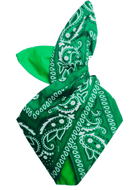 BettyliciousUK Hairband Rockabilly Green Bandana Hairband by Bebopa Hairbands