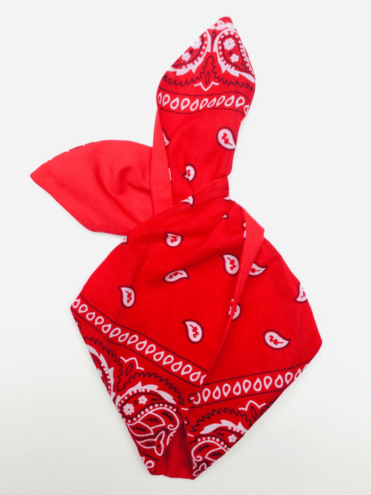 BettyliciousUK Hairband Rockabilly Red Bandana Hairband by Bebopa Hairbands