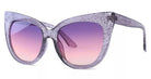 BettyliciousUK Oversized Glitter Framed Sunglasses