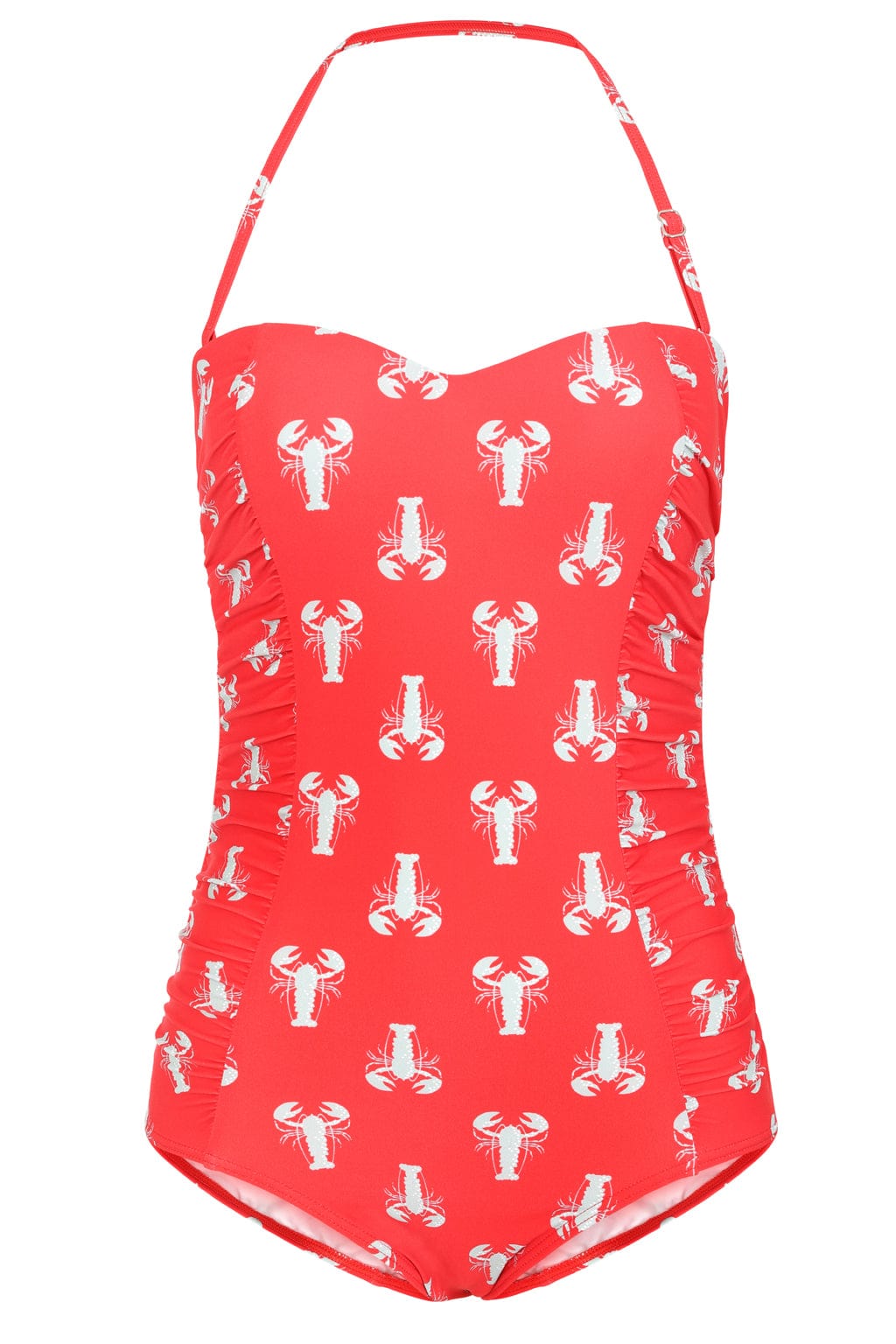 BettyliciousUK Swimsuit Banned Apparel Red Lobster Print Swimsuit
