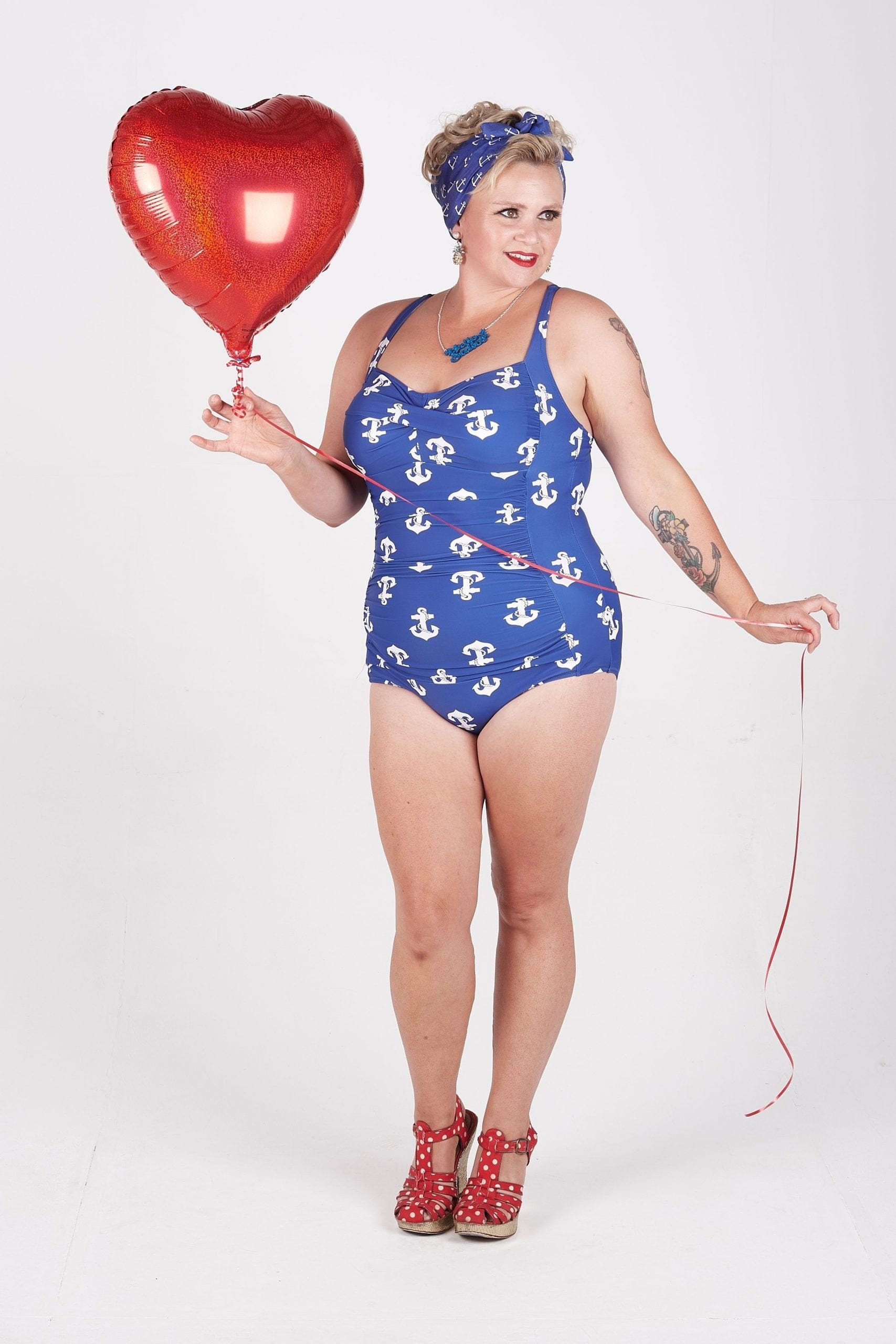 BettyliciousUK Swimsuit Bettylicious Anchor Print Swimsuit