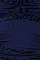 BettyliciousUK Swimsuit Esther Williams Navy Blue Vintage Style Swimsuit with Tummy Control
