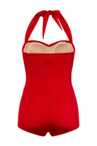 BettyliciousUK Swimsuit Esther Williams Red 1950's Style Swimsuit with Tummy Control