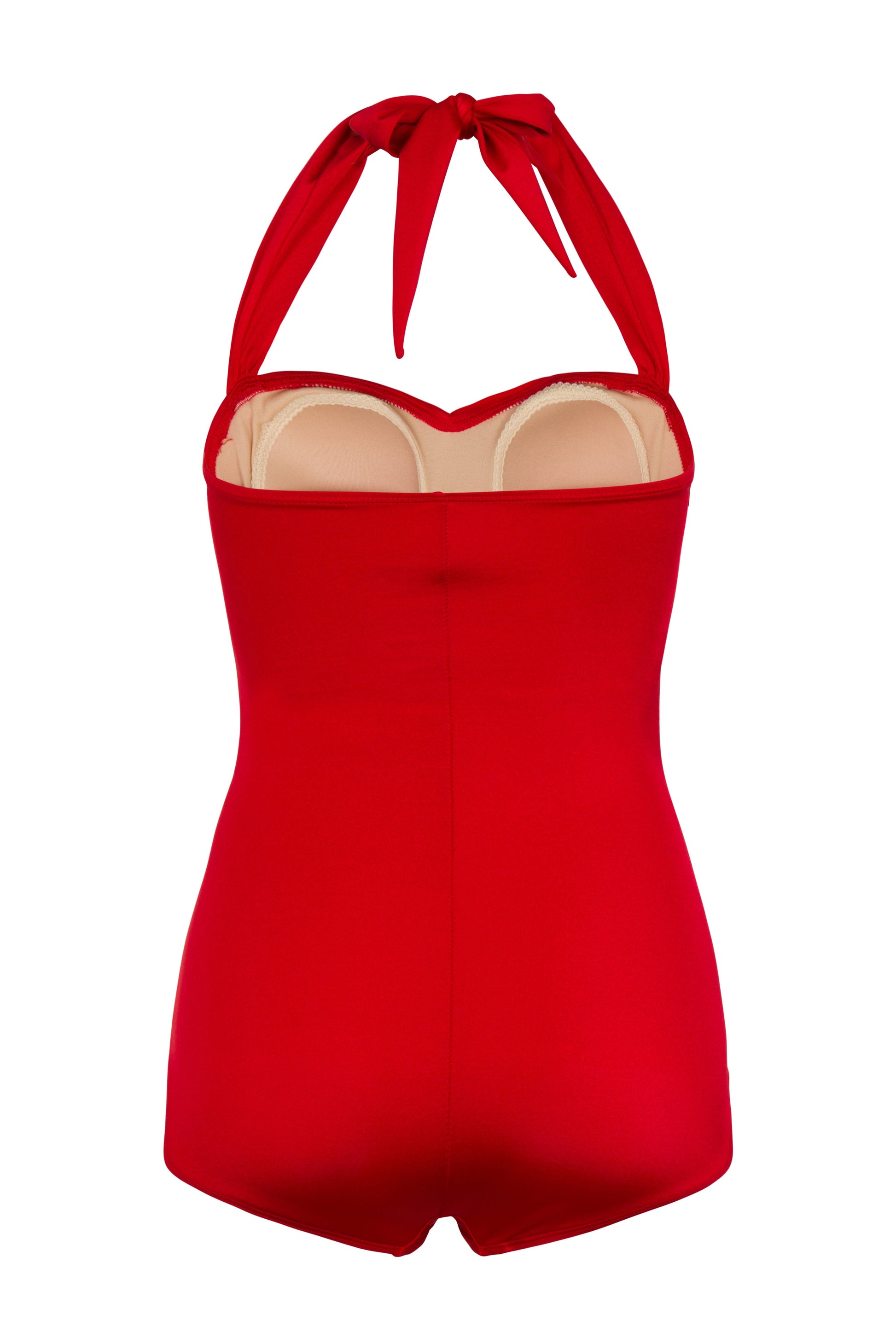 BettyliciousUK Swimsuit Esther Williams Red 1950's Style Swimsuit with Tummy Control