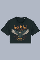 BettyliciousUK T Shirt Rock and Roll Eagle Cropped T-Shirt