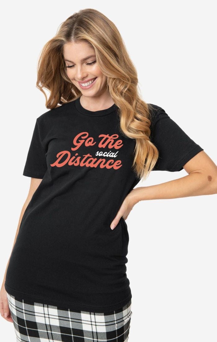 BettyliciousUK Unique Vintage Go The Social Distance T shirt